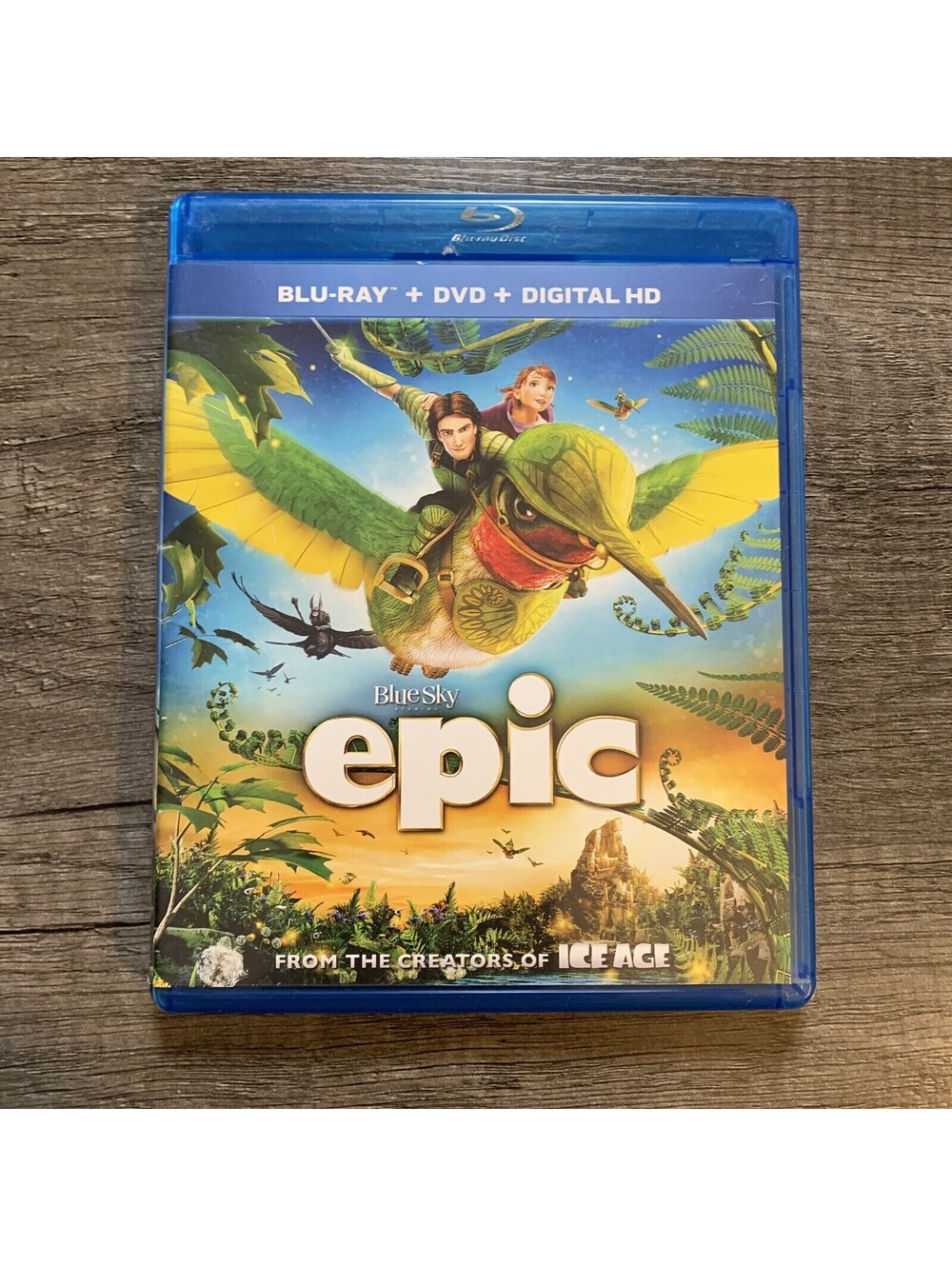 Epic (Blu-ray + DVD, 2015) FUN FAMILY MOVIE - USED GOOD CONDITION